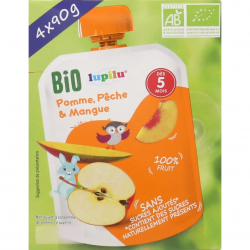 Pack de 4 bio Compotes en...