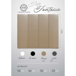 Tête de lit taupe velours...