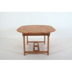 Table extensible de jardin (180-240)x H 75cm x L 120cm Teck solide