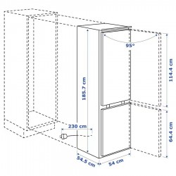TINAD Réfrigérateur/congélateur IKEA 550 intégré