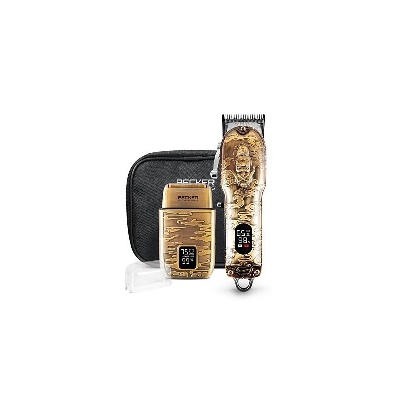 Kit de tondeuse et rasoir sans fil avec trousse modelé barber LAB2 Kit de tondeuse et rasoir sans fil avec trousse modelé barber LAB2