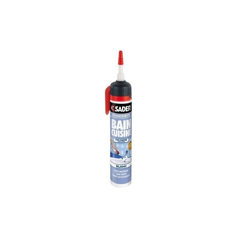 Sader silicone blanc 200ml bain et cuisine Sader silicone blanc 200ml bain et cuisine