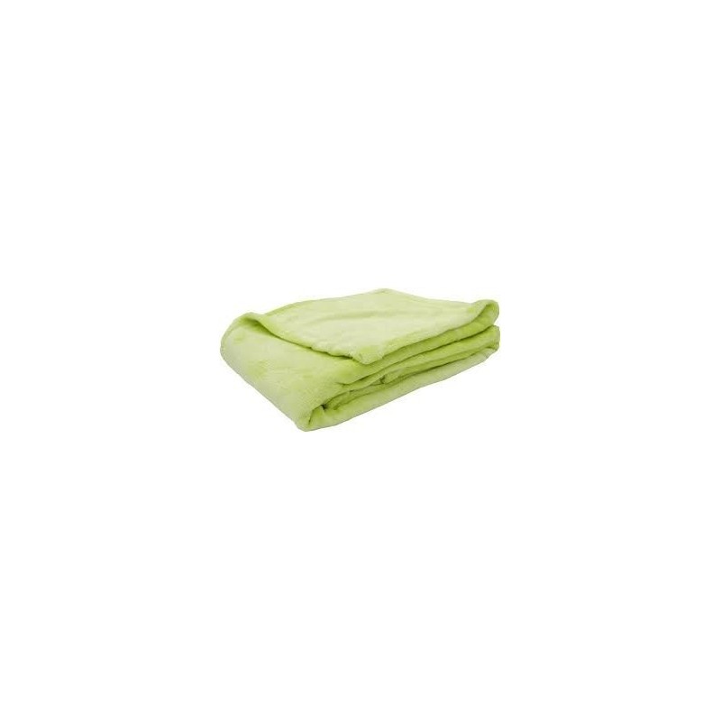BABYCALIN - Couverture Bébé Vert Anis Flanelle - 100 x 150 cm BABYCALIN - Couverture Bébé Vert Anis Flanelle - 100 x 150 cm