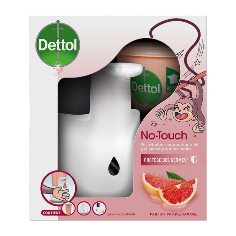 DETTOL No-Touch Distributeur automatique de savon mains à la pamplemousse DETTOL No-Touch Distributeur automatique de savon mains à la pamplemousse