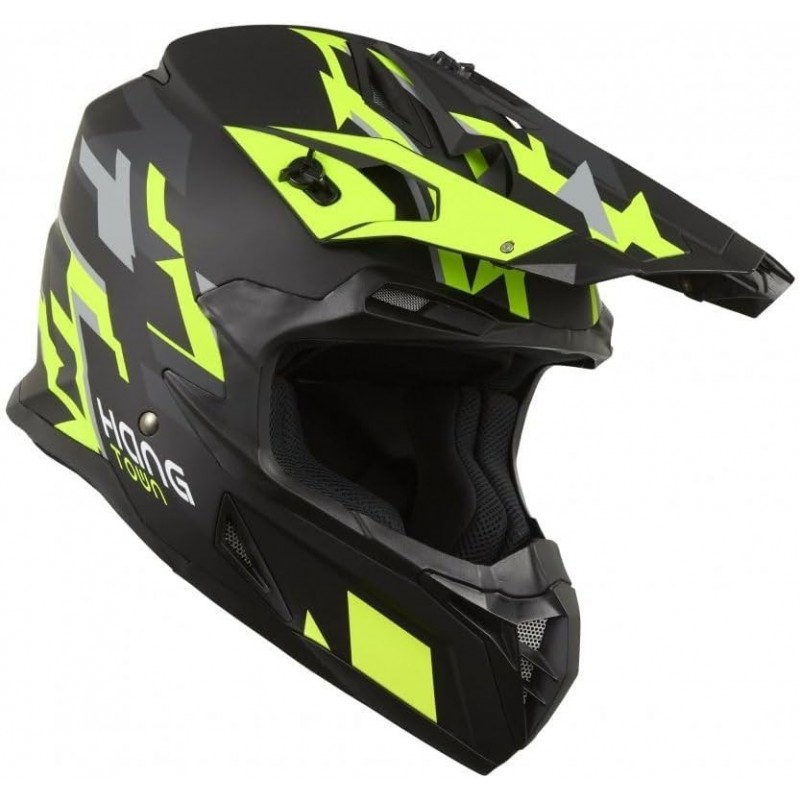 KSK Casque cross HANGTOWN Cross Noir & Jaune KSK Casque cross HANGTOWN Cross Noir & Jaune